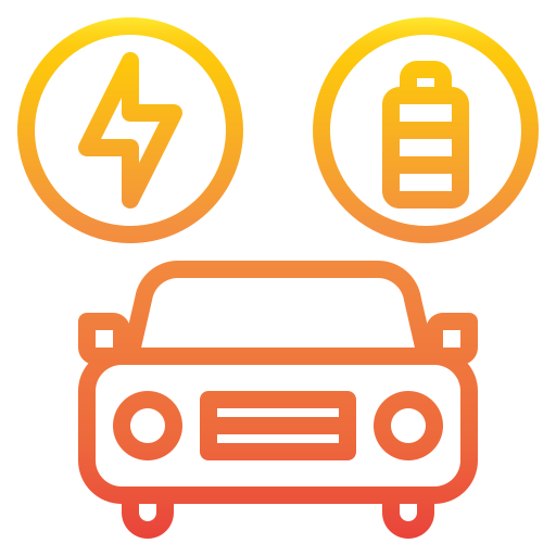 elektrische auto Catkuro Gradient icoon