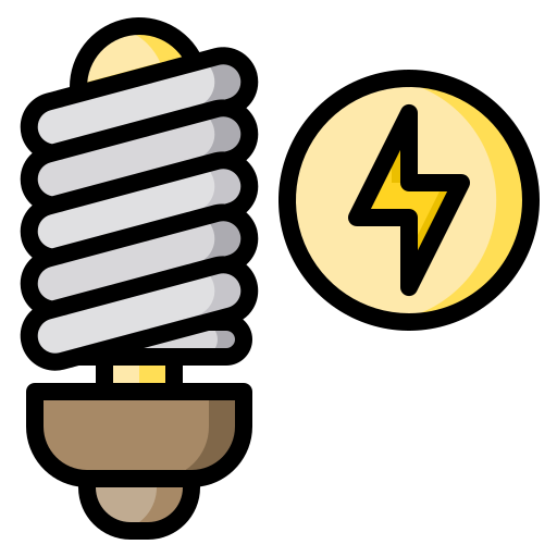 Energy saving light Catkuro Lineal Color icon