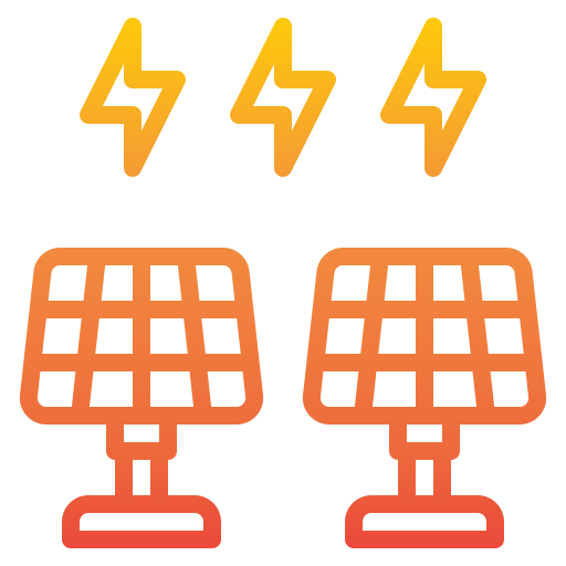 energia solar Catkuro Gradient Ícone