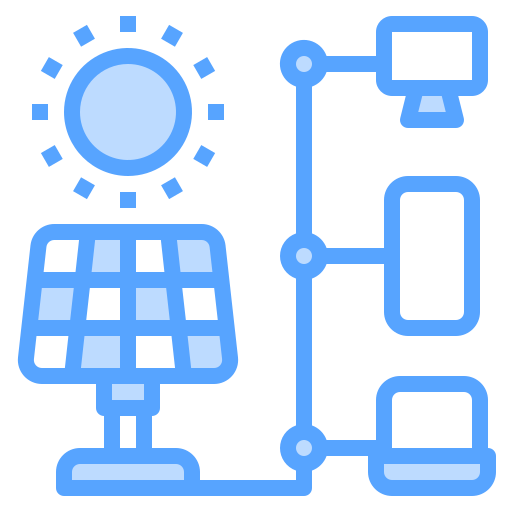 Solar energy Catkuro Blue icon