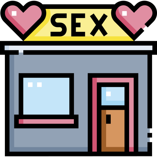 sex shop Detailed Straight Lineal color Ícone
