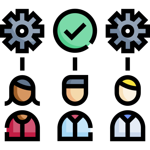 proces wdrażania do firmy nowego pracownika Detailed Straight Lineal color ikona