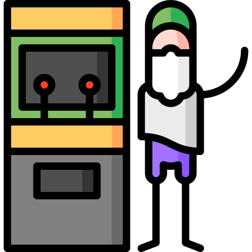 macchina da sala giochi Puppet Characters Lineal Color icona