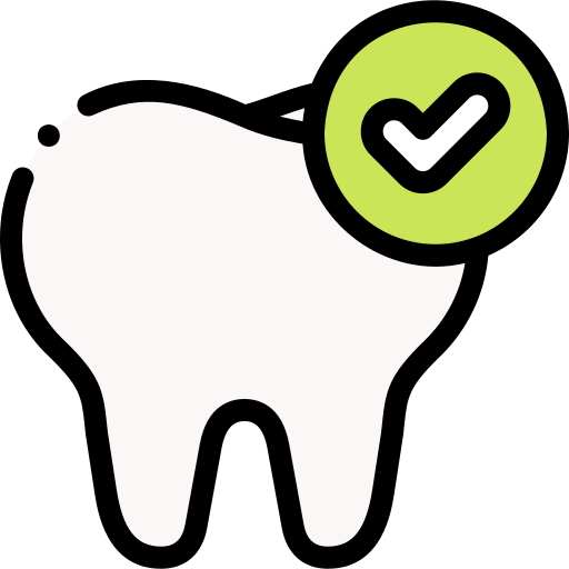 Tooth Detailed Rounded Lineal color icon