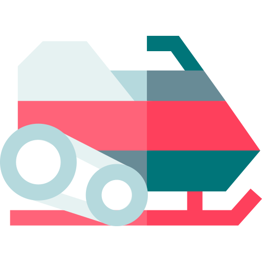 Snowmobile Basic Straight Flat icon