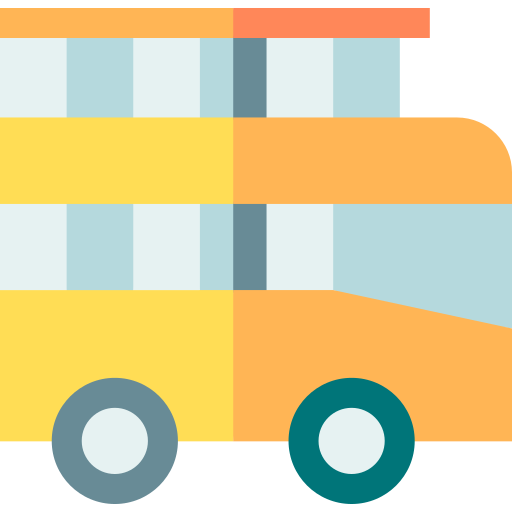 doppeldecker-bus Basic Straight Flat icon