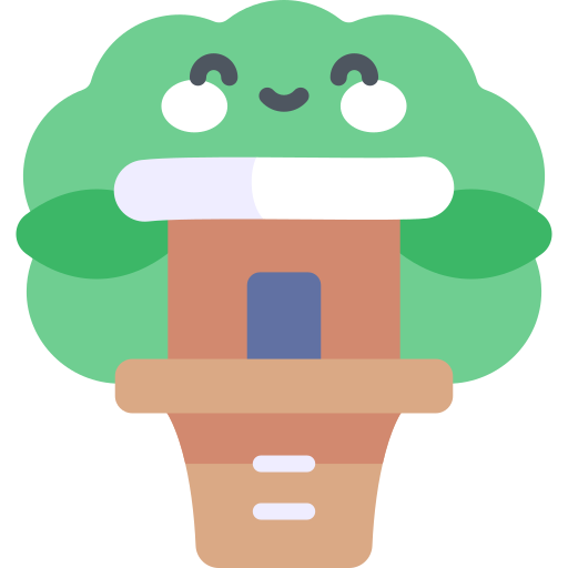 Tree house Kawaii Flat icon