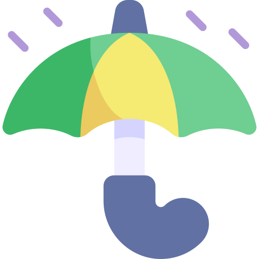 parasol Kawaii Flat ikona