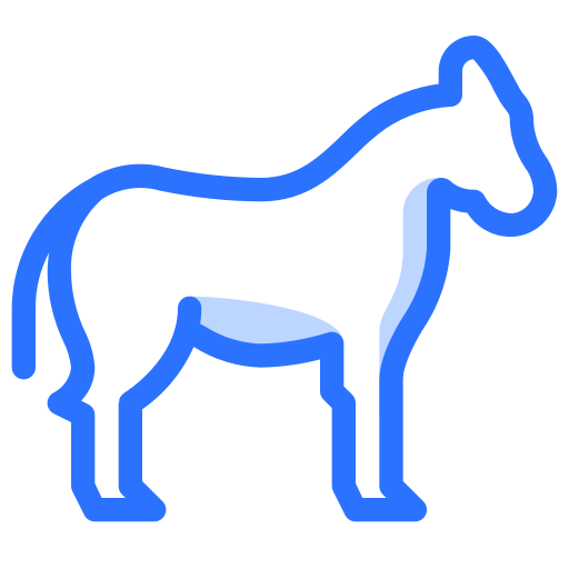 paard Generic Blue icoon