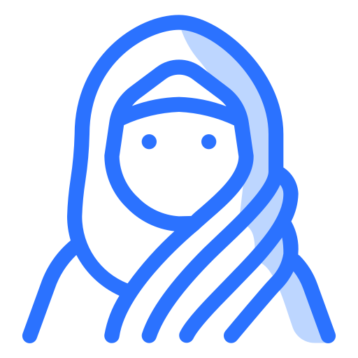 Moslem woman Generic Blue icon