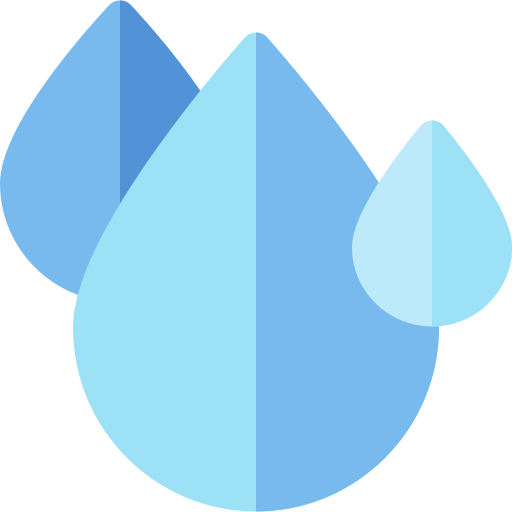 gota de agua Basic Rounded Flat icono