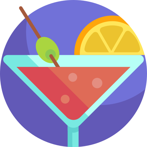 cocktail Detailed Flat Circular Flat icon