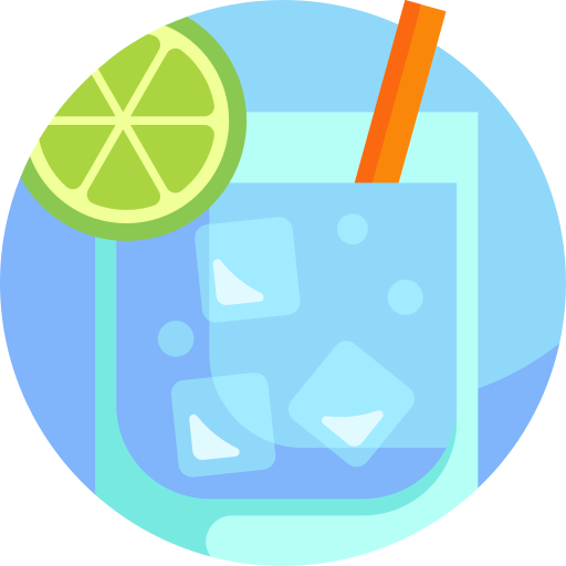 gin tonic Detailed Flat Circular Flat icon