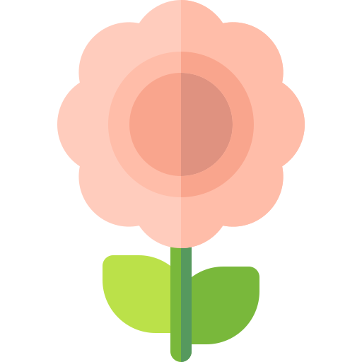 fleur Basic Rounded Flat Icône