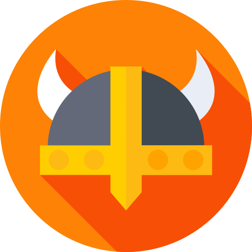 wikingerhelm Flat Circular Flat icon