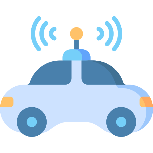 Autonomous car Special Flat icon