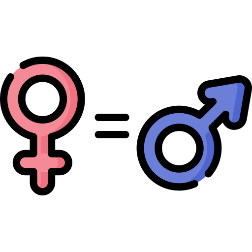 igualdad Special Lineal color icono