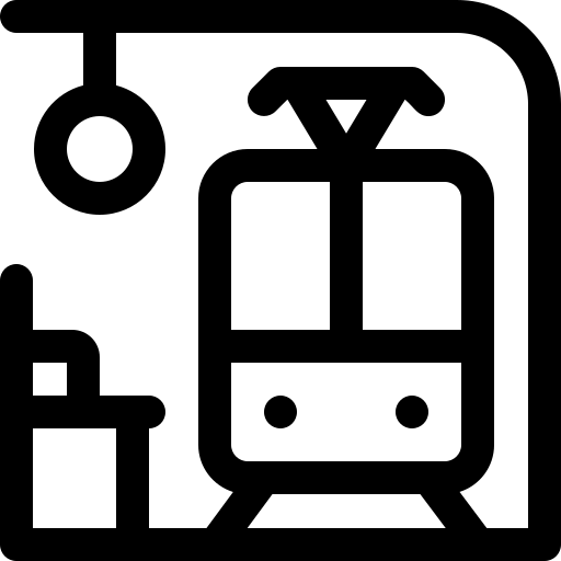 plataforma Basic Rounded Lineal Ícone