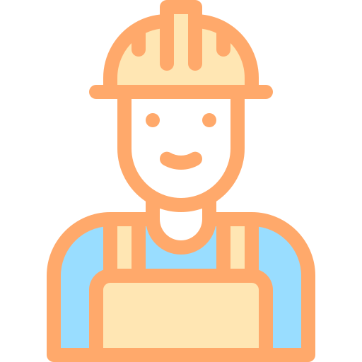 Worker Detailed color Lineal color icon