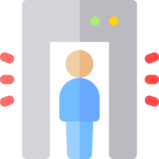 Metal detector Basic Rounded Flat icon