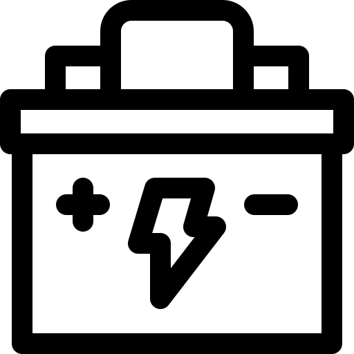 Car battery Basic Rounded Lineal icon