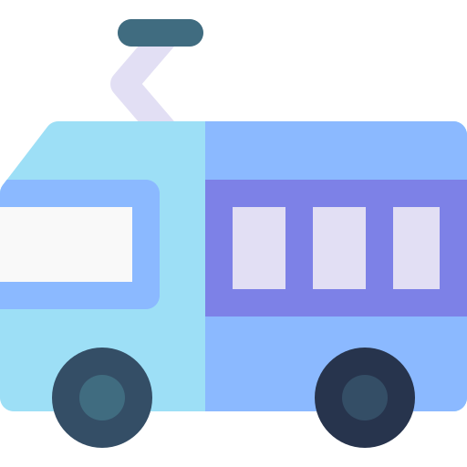 elektrobus Basic Rounded Flat icon