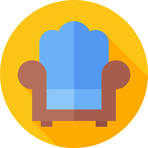 sillón Flat Circular Flat icono
