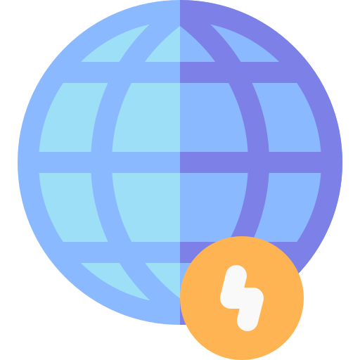 mundo Basic Rounded Flat icono