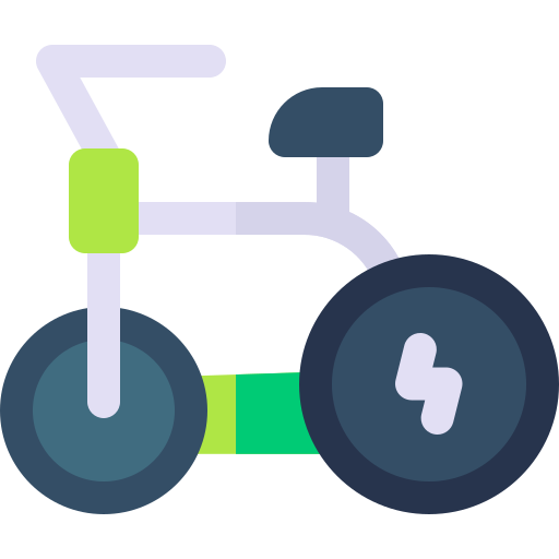 triciclo Basic Rounded Flat icono