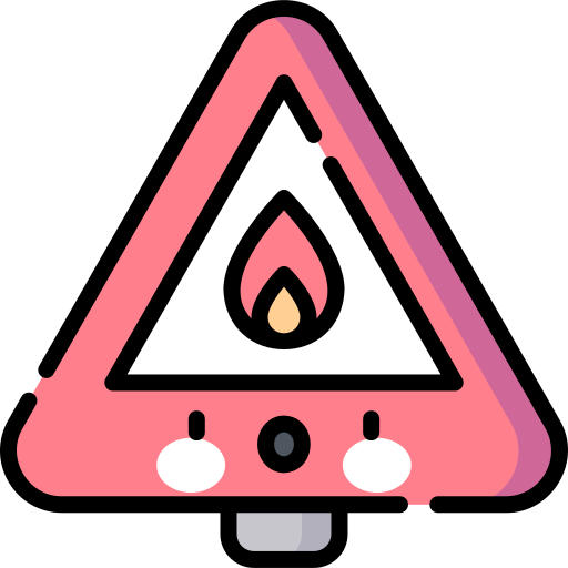 Fire Kawaii Lineal color icon