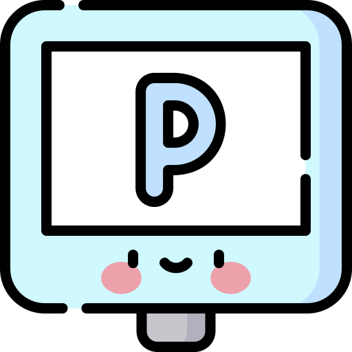 Parking Kawaii Lineal color icon