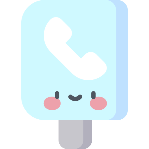 telefon Kawaii Flat icon