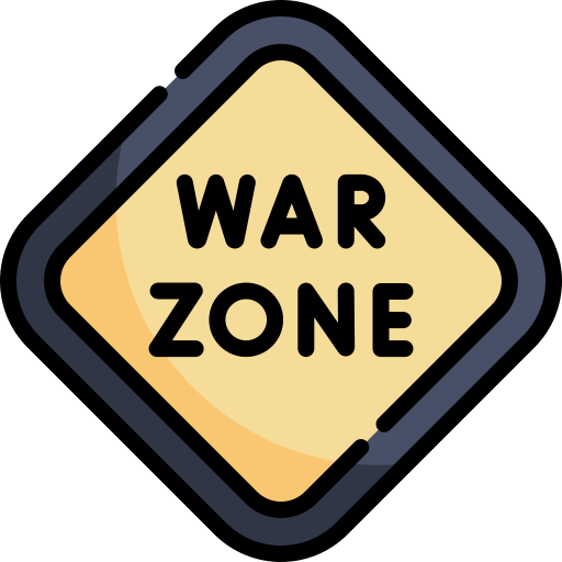 War zone Kawaii Lineal color icon