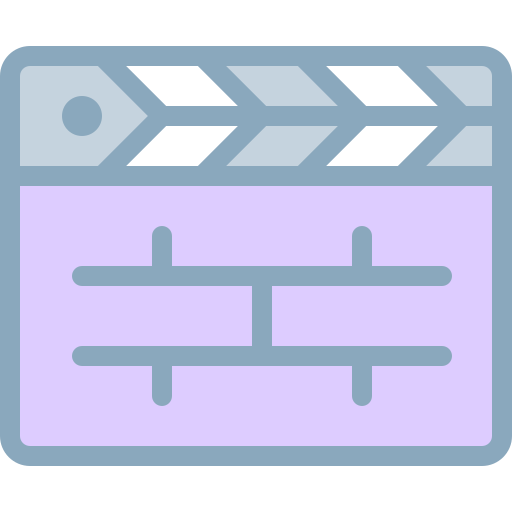 clapperboard Detailed color Lineal color icon