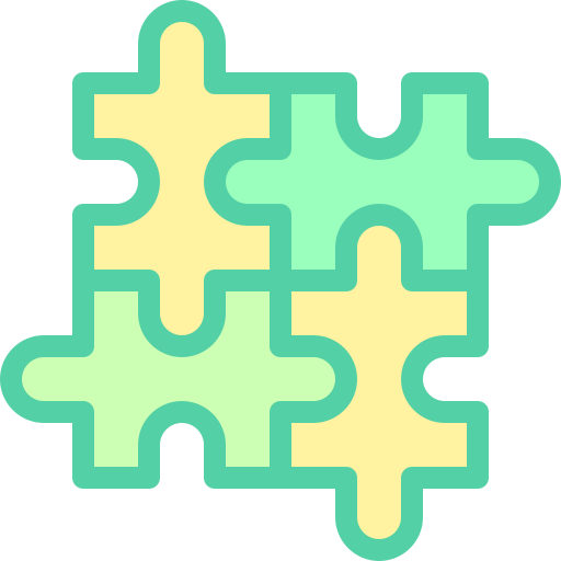 Puzzle Detailed color Lineal color icon