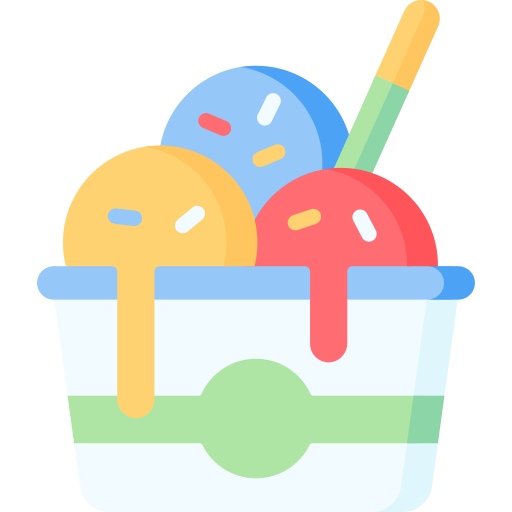 Ice cream Special Flat icon