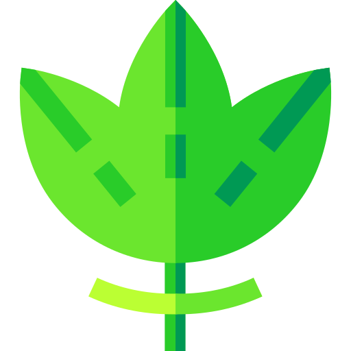 잎 Basic Straight Flat icon