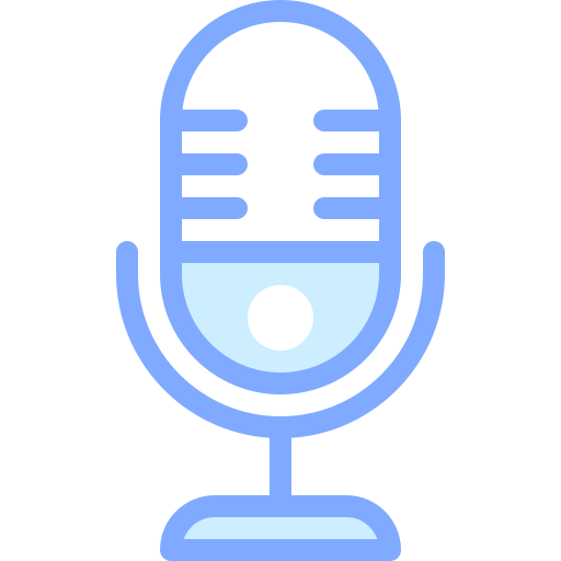 Микрофон Detailed color Lineal color иконка