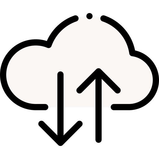 Cloud Detailed Rounded Lineal color icon