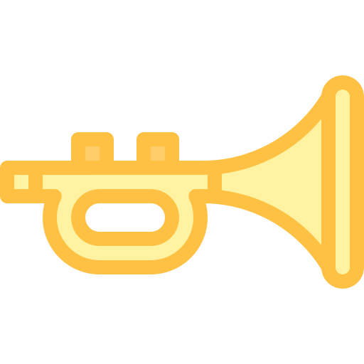 트럼펫 Detailed color Lineal color icon