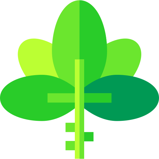 Leaf Basic Straight Flat icon