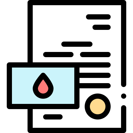 Blood analysis Detailed Rounded Lineal color icon