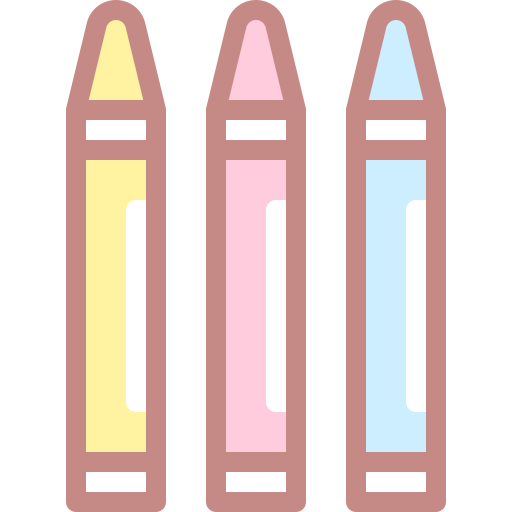 Crayon Detailed color Lineal color icon