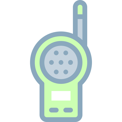 talkie walkie Detailed color Lineal color Icône