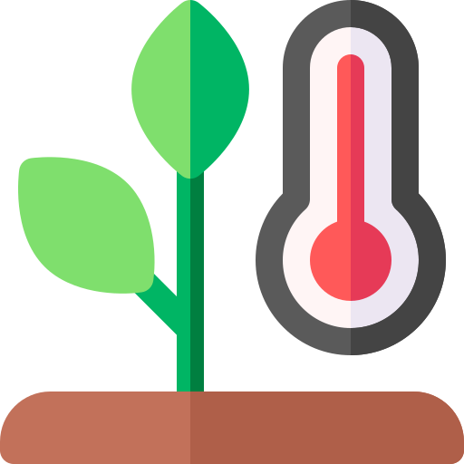 control de temperatura Basic Rounded Flat icono