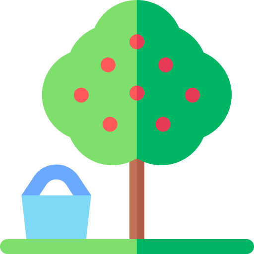 árbol de manzana Basic Rounded Flat icono