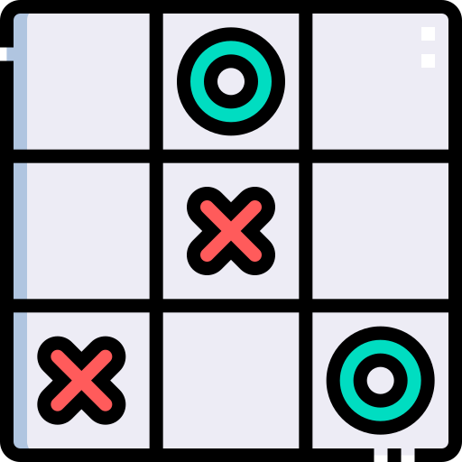 tic tac toe Detailed Straight Lineal color icono