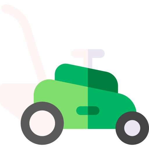 Lawn mower Basic Rounded Flat icon