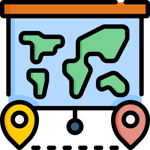 geografia Special Lineal color ikona