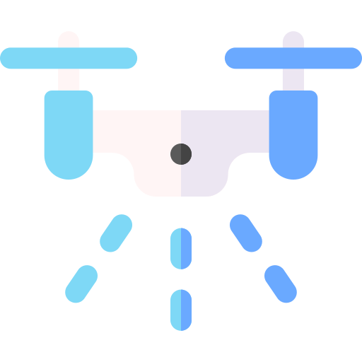 drone Basic Rounded Flat Icône